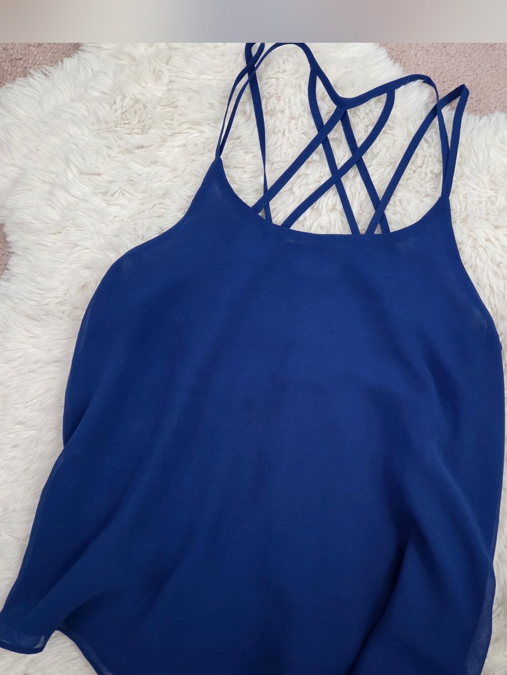 Blue Strappy Dress by Mine